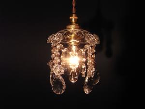 Czechoslovak glass pendant lamp 1灯