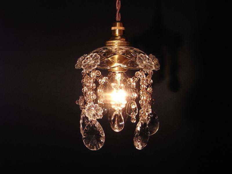 Czechoslovak glass pendant lamp 1灯