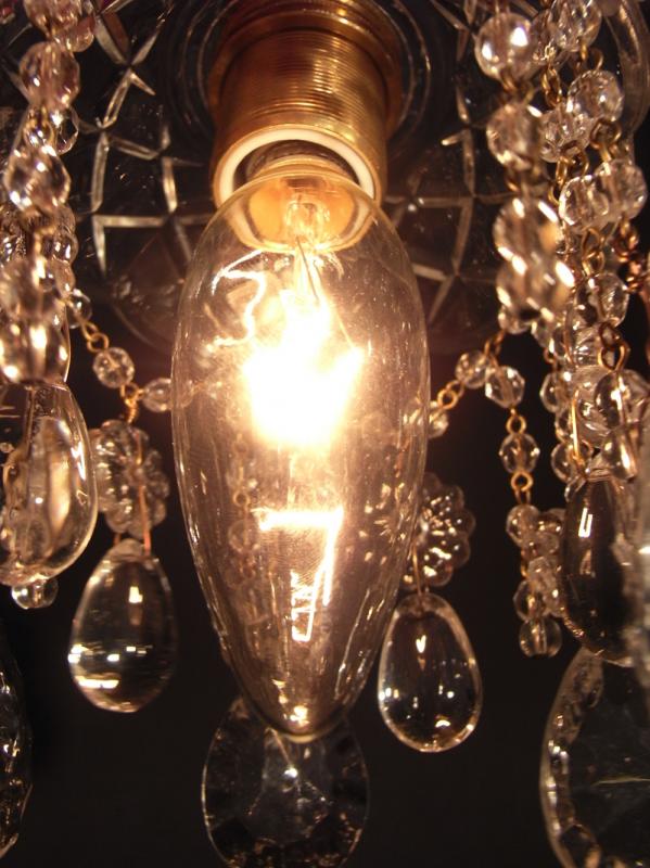 クリスタルガラスペンダントライト、小ぶりガラスシャンデリア、玄関照明　LCH 1010（5）