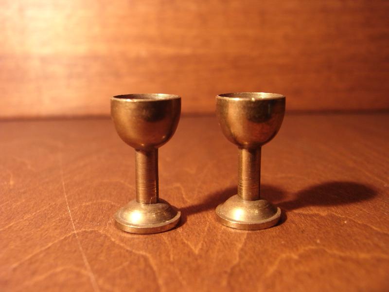 Italian mini brass cup（2点あり！）