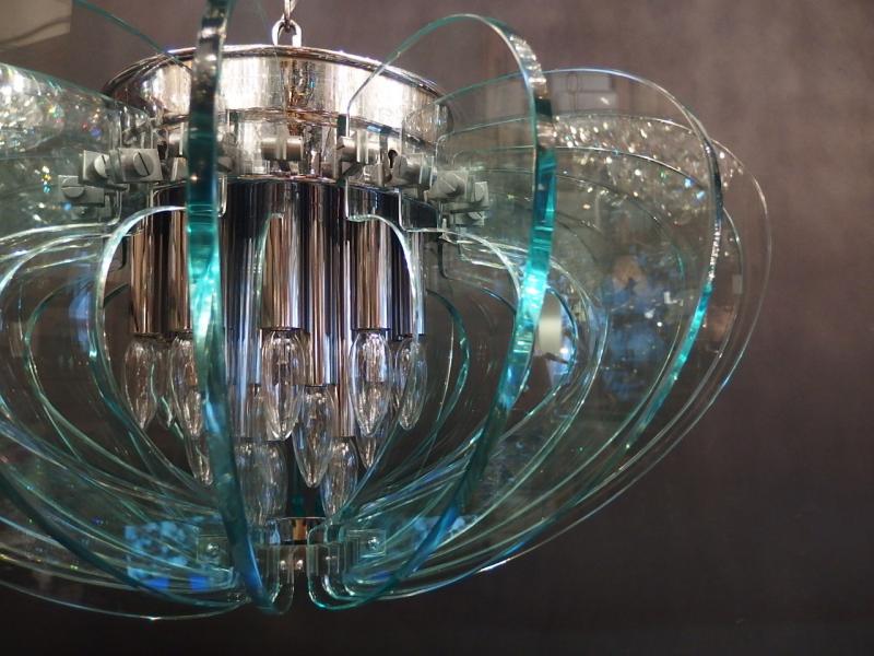 ヴィンテージ Fontana Ate chandelier レア USH 1129(5)