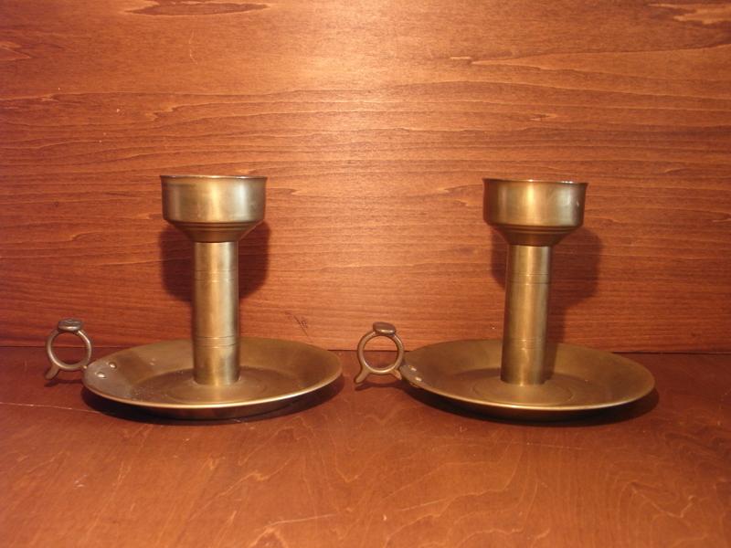 Italian brass candle holder