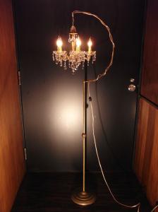 Spanish brass floor chandelier 5灯