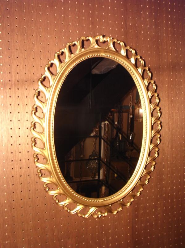 decorative oval wall mirror