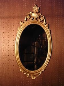 SYROCO decorative oval wall mirror