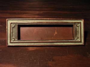 Italian brass mail slot