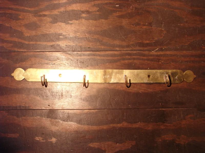 Italian brass rail hook