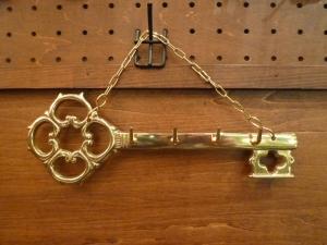 Brass key hanger