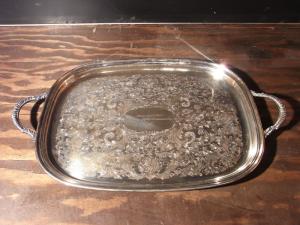 silver ”25th Anniversary” tray