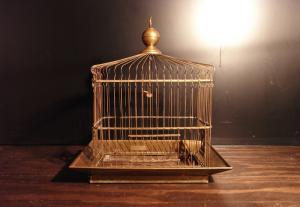 WRICO brass bird cage
