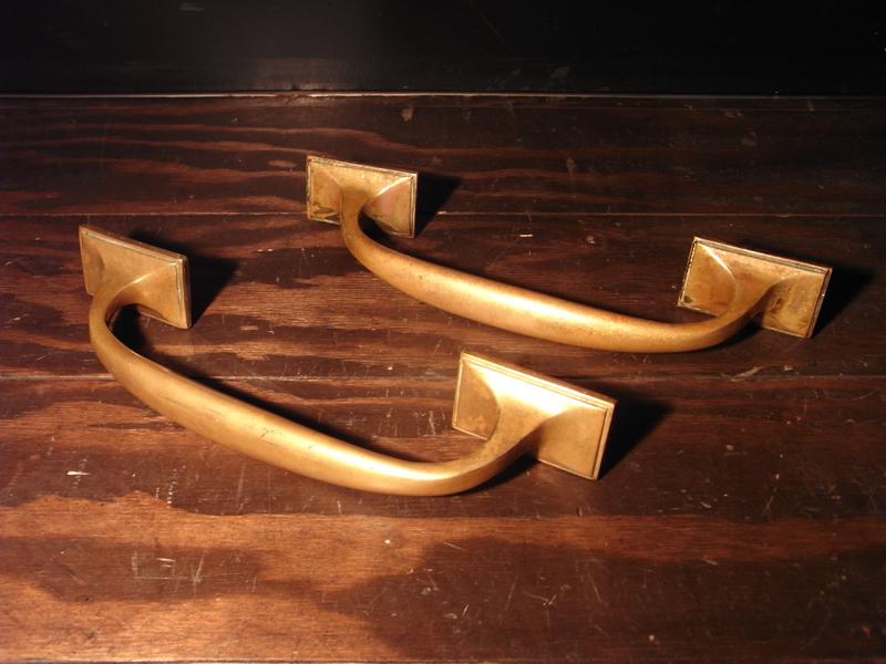 Italian brass door handle