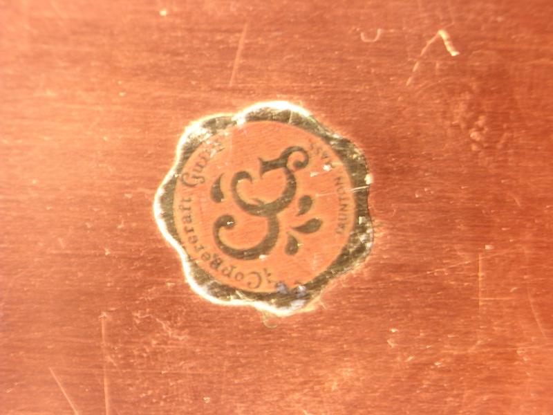銅製トレイ、チェンジトレー、カルトン　LCM 5647（5）