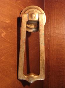 Italian brass door knocker