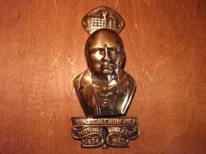 English brass CHURCHILL door knocker