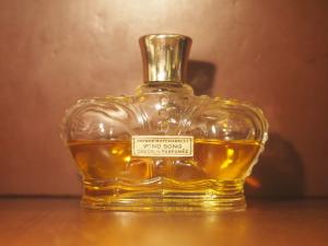 French crown glass perfume bottle