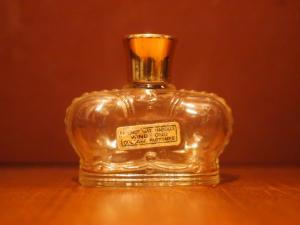 French crown glass perfume bottle