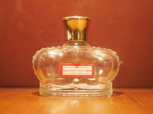 French crown glass perfume bottle