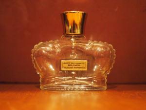 French crown glass perfume bottle