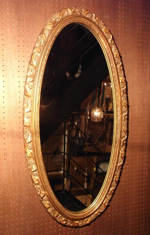 Italian oval mirror