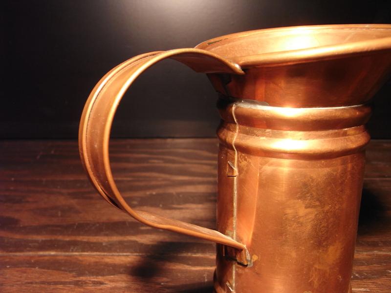 イタリア製アンティーク真鍮製水差し（カルトン、花器、花瓶）　LCM 4901（4）