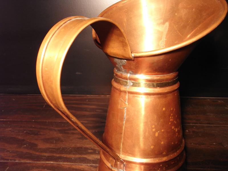 アンティーク真鍮製水差し（カルトン、花器、花瓶）　LCM 4896（5）