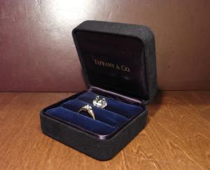 TIFFANY & Co. velvet pair ring display case（箱付）