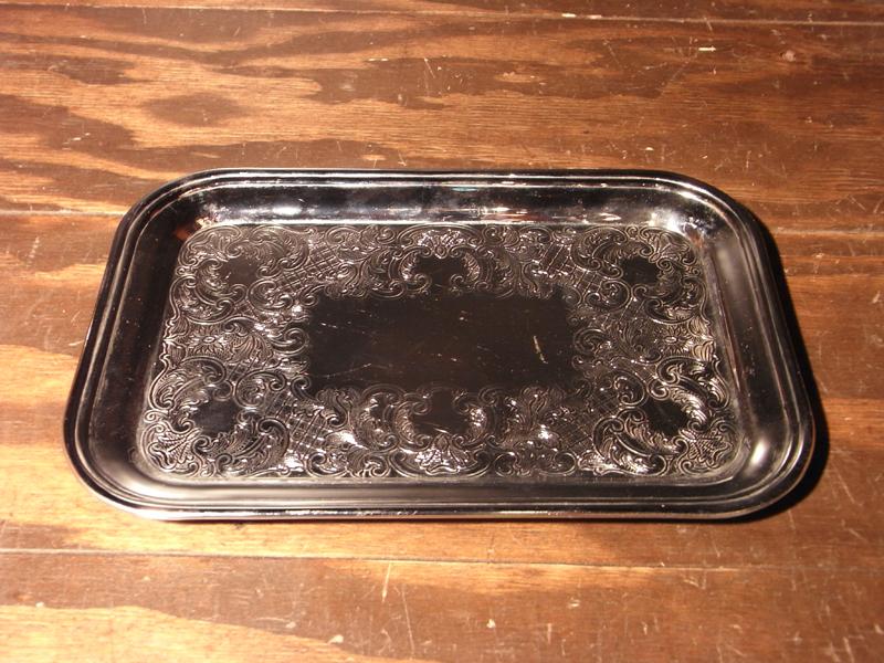 silver tray