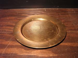 brass round tray