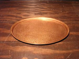 copper oval tray