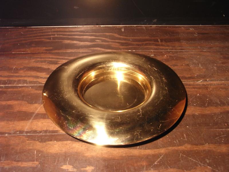 English brass tray