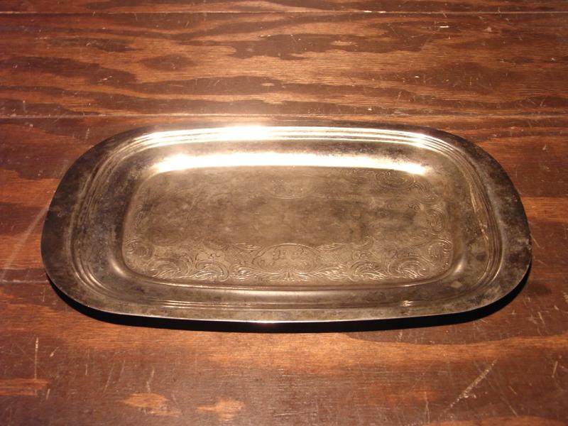 silver tray