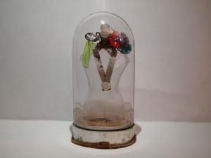 French glass perfume bottle