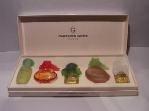 French glass perfume bottle SET