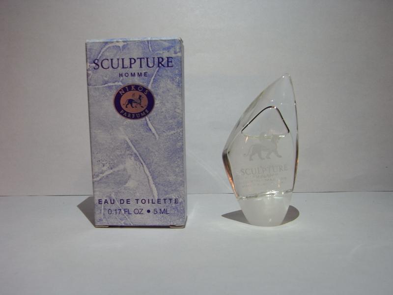 French glass perfume bottle(HOMME/箱付き)