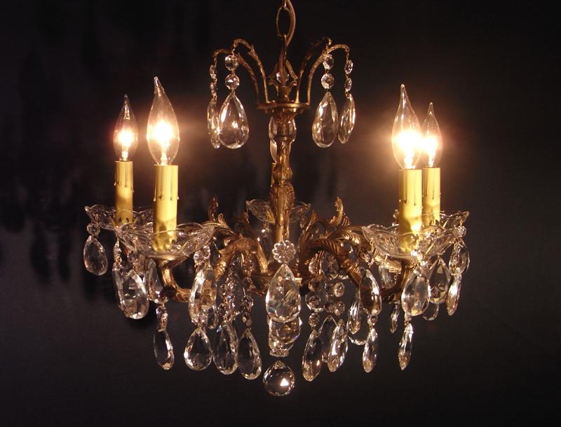 Spanish brass chandelier 5灯