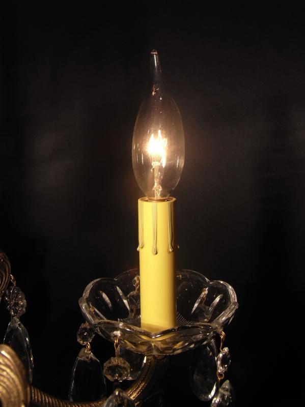 スペイン製真鍮シャンデリア（クリスタルガラスビーズシャンデリア）インテリア照明、リビング照明　LCH 1025（3）