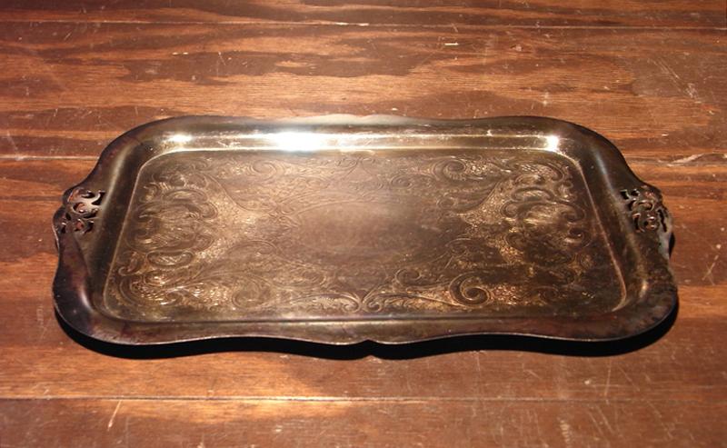 silver tray