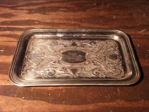 silver tray