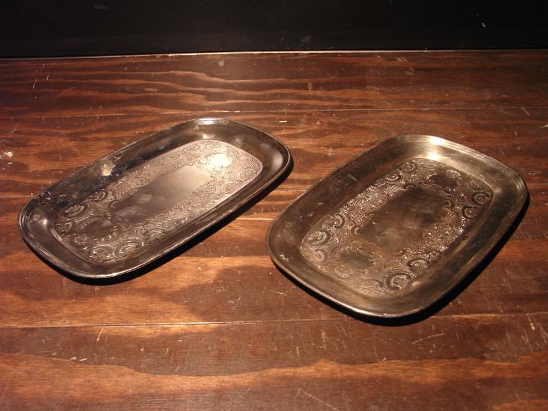 silver tray