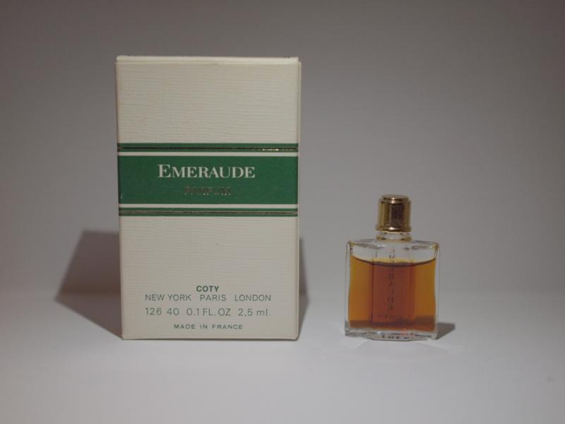 COTY/EMERAUDE香水瓶、ミニチュア香水ボトル、ミニガラスボトル、サンプルガラス瓶 LCC 0393(3)
