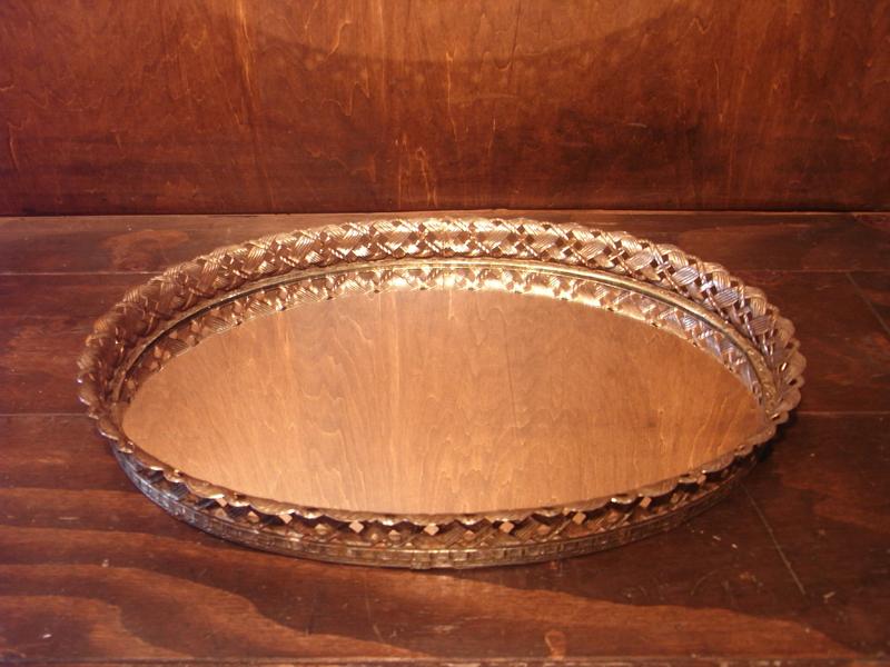 Italian display mirror tray