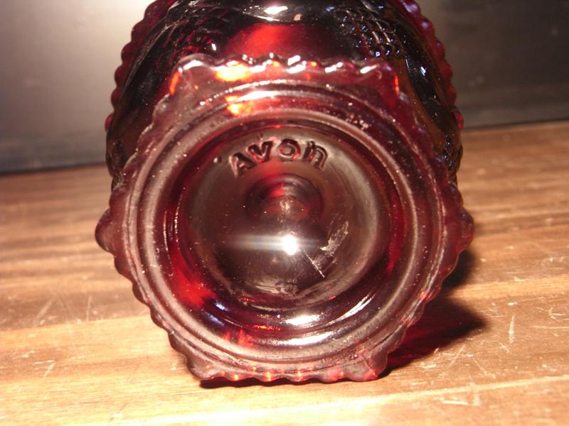 赤ガラスボトル、ガラスボウル、花器　LCM 5048（4）