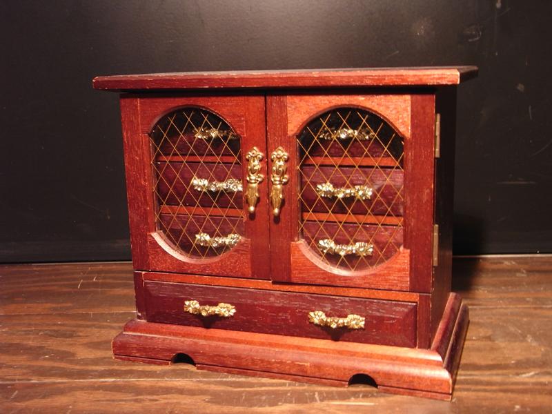 wood jewelry chest