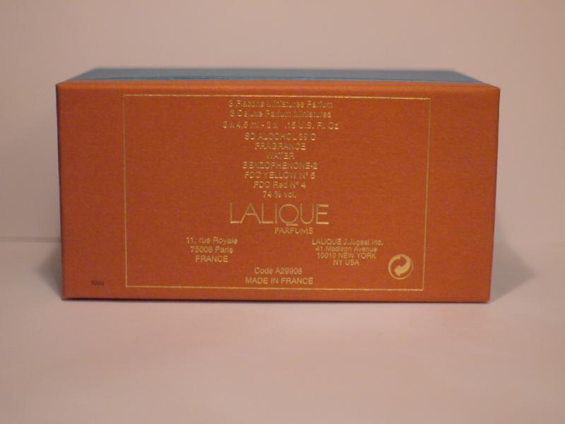 LALIQUE香水瓶、ミニチュア香水ボトル、ミニガラスボトル、サンプルガラス瓶　LCC 0430（2）