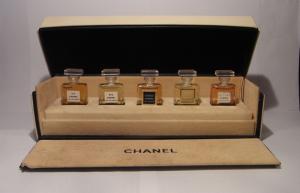 French glass perfume bottle SET