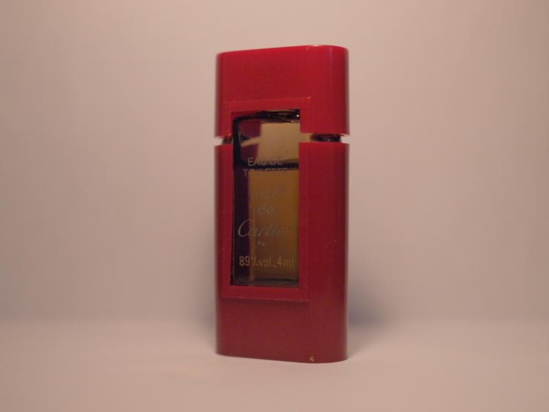 Cartier/Must de Cartier香水瓶、ミニチュア香水ボトル、ミニガラスボトル、サンプルガラス瓶 LCC 0489(2)