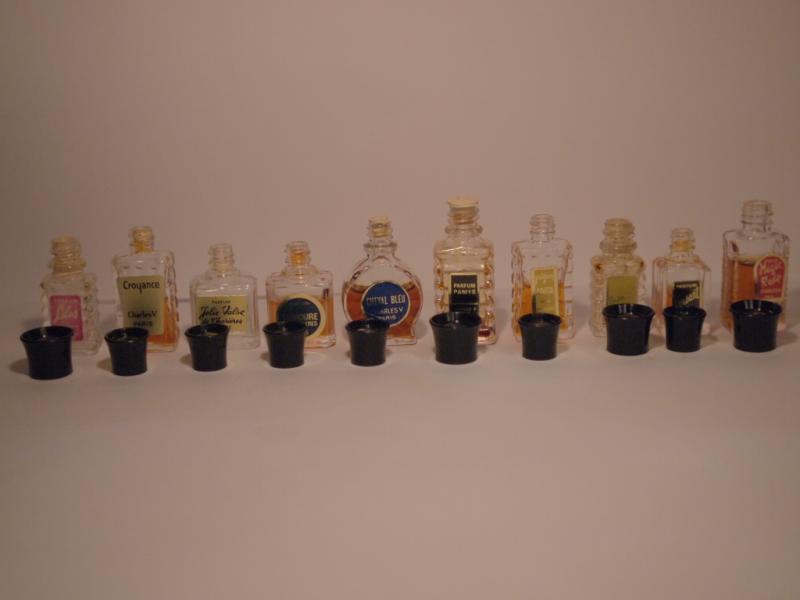 香水瓶、ミニチュア香水ボトル、ミニガラスボトル、サンプルガラス瓶　LCC 0659（6）