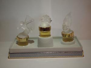 French glass perfume bottle SET（ケース付き）