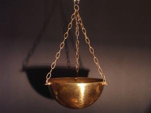brass hanging bucket