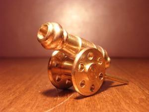 Italian mini brass cannon